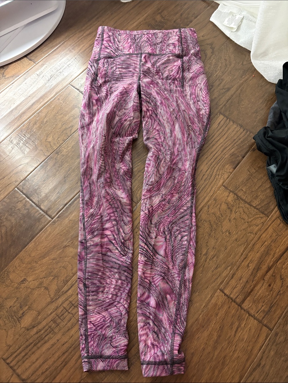 lululemon athletica Pink & Black Swirl Performance Leggings